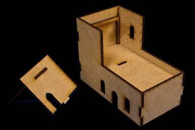 Middle East Two Story Building With Removable Roof (MDF) - 15MMDF026-R -