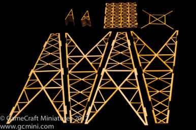 Power Transmission Tower, AKA Electricity Plyon (15mm & 20mm) (MDF) - 15MMDF123 -