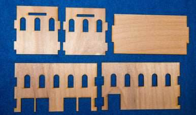 Middle East Two Story Building With Removable Roof (MDF) - 15MMDF021-R -