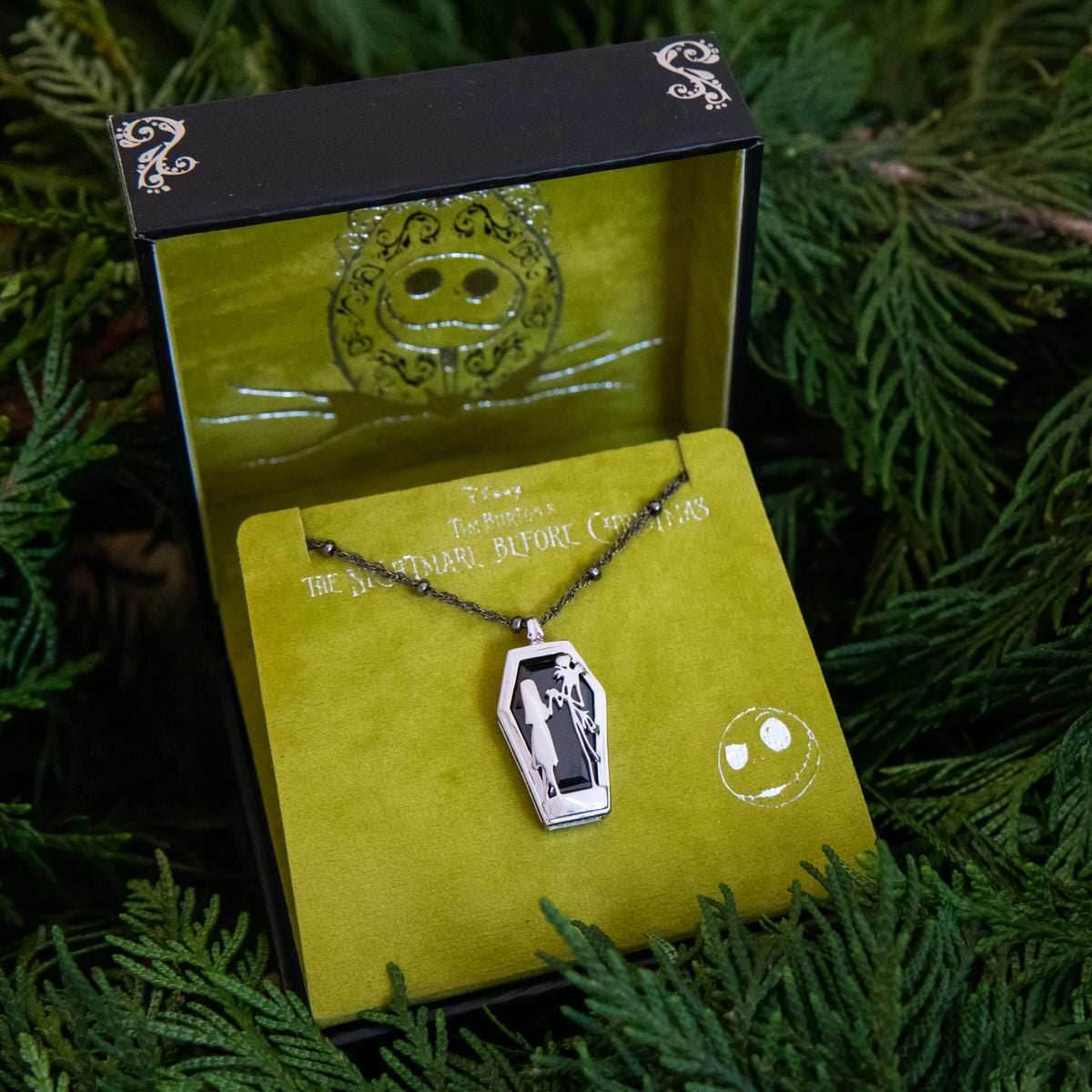 Disney X RockLove THE NIGHTMARE BEFORE CHRISTMAS Jack & Sally Necklace -