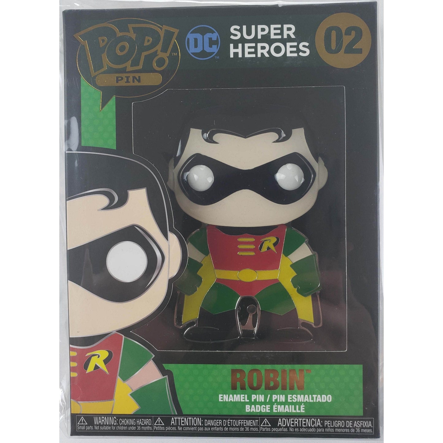 Funko Pop! Pin - DC Super Heroes Robin #02 Enamel Pin -