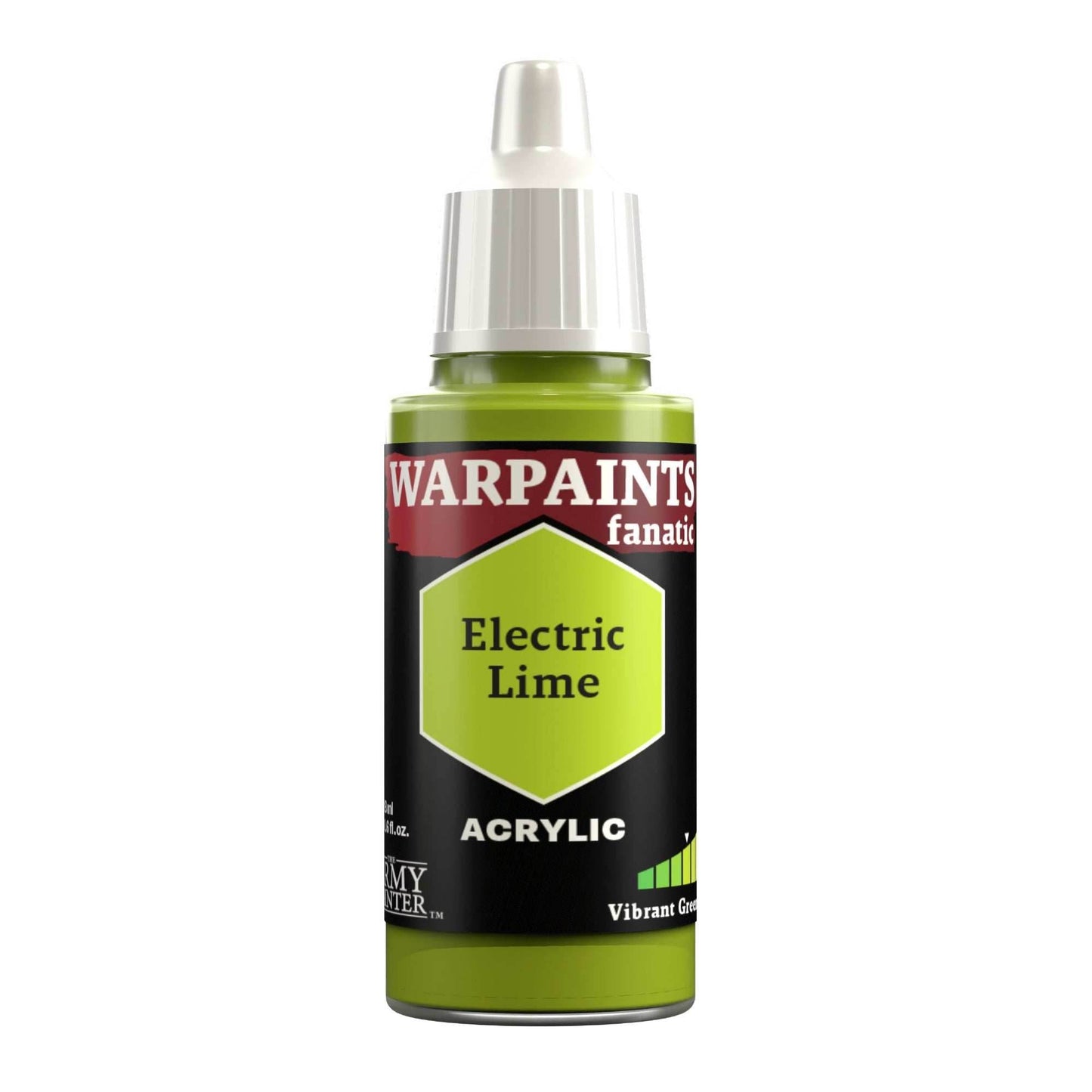 Army Painter Warpaints Fanatic: Electric Lime 18ml -