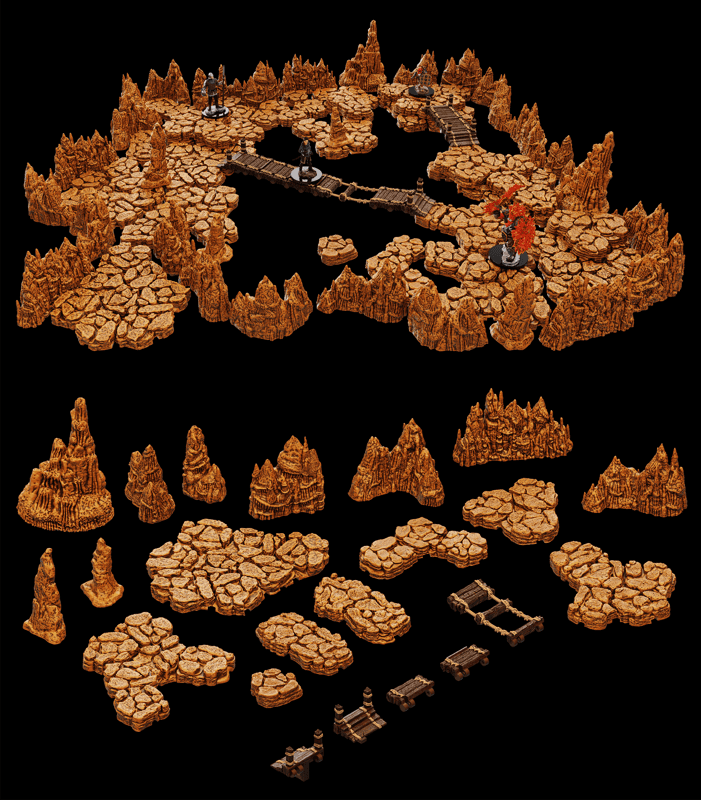 WarLock Tiles: Base Set - Caverns -