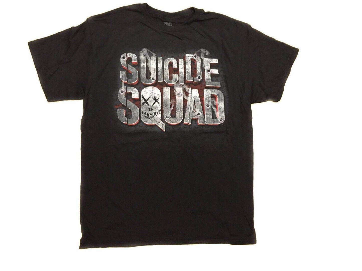 Suicide Squad Logo Smoke Holes DC Comics Adult T-Shirt - S
