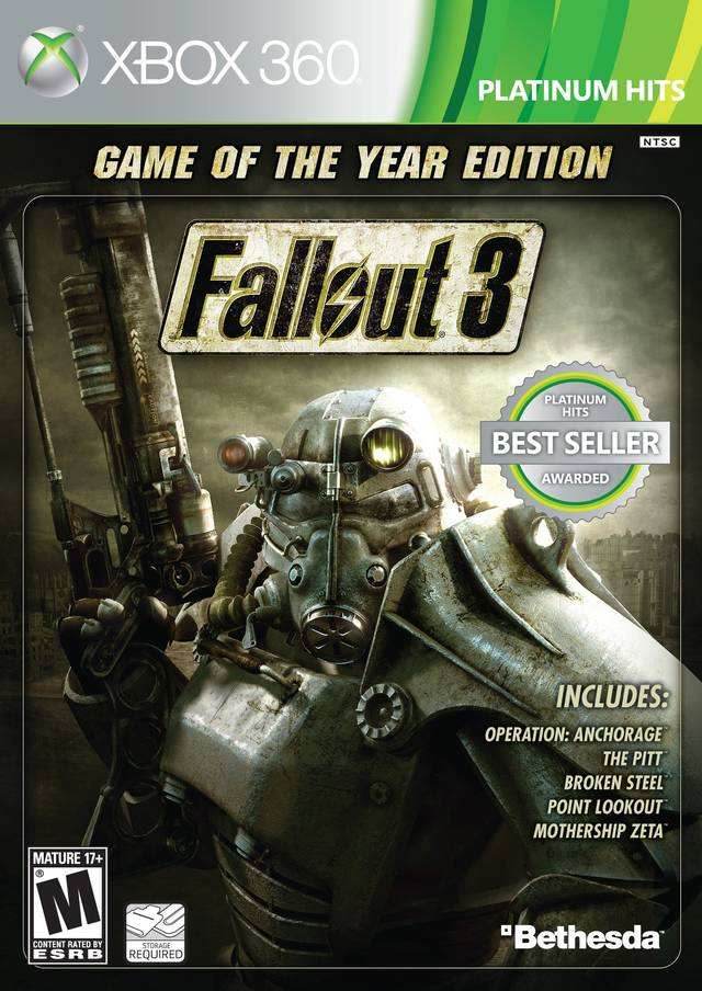 Fallout 3: Game Of The Year Edition (Platinum Hits) (Xbox 360) - Brand New