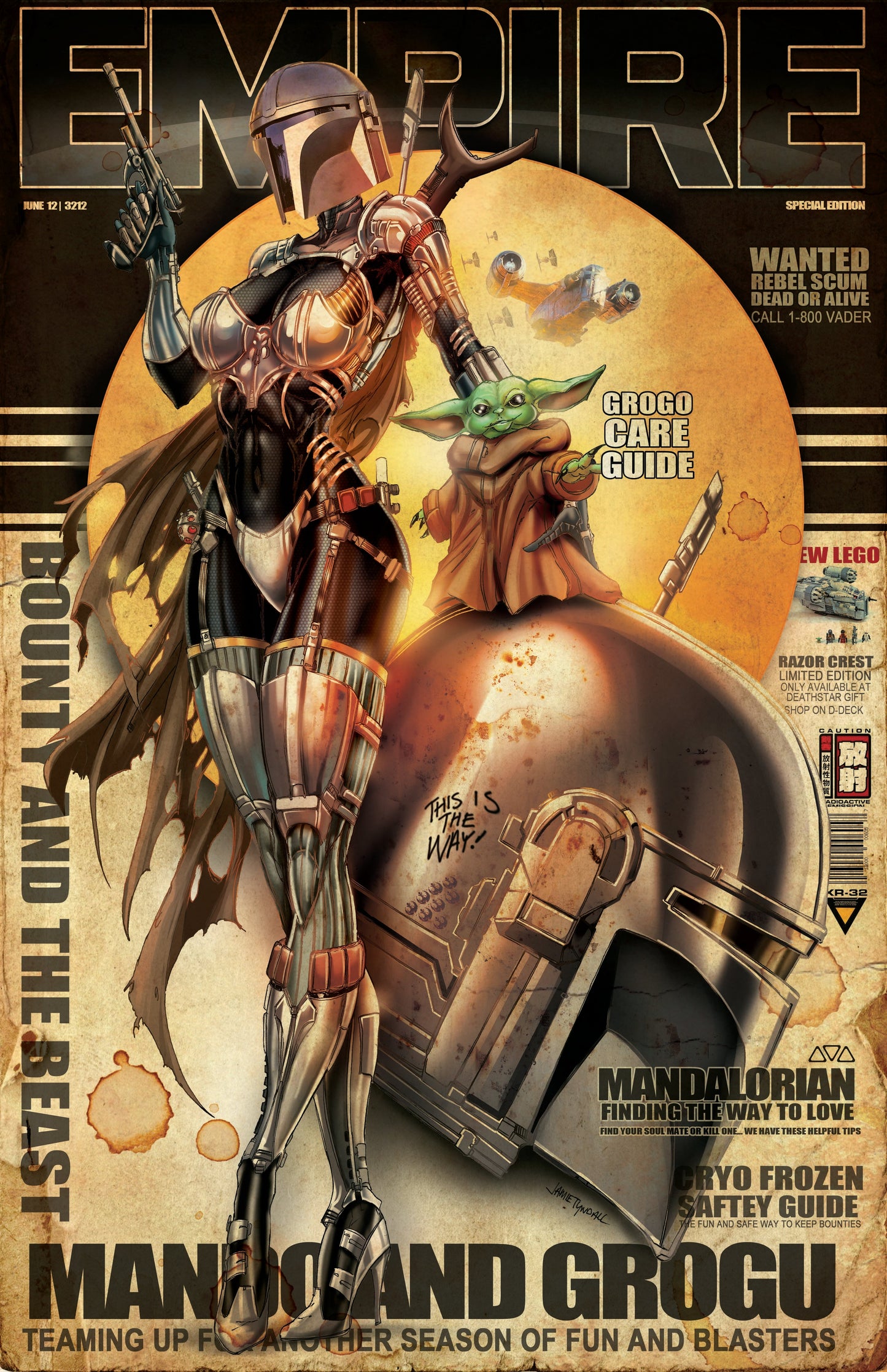 Retro Mando Print