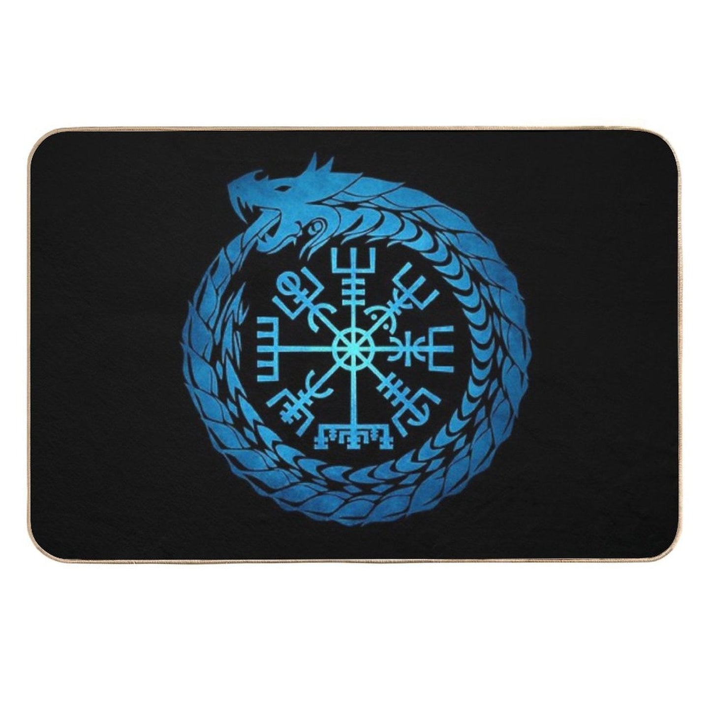 Vegvisir Jormungandr World Serpent Stain-Proof Bath Mat