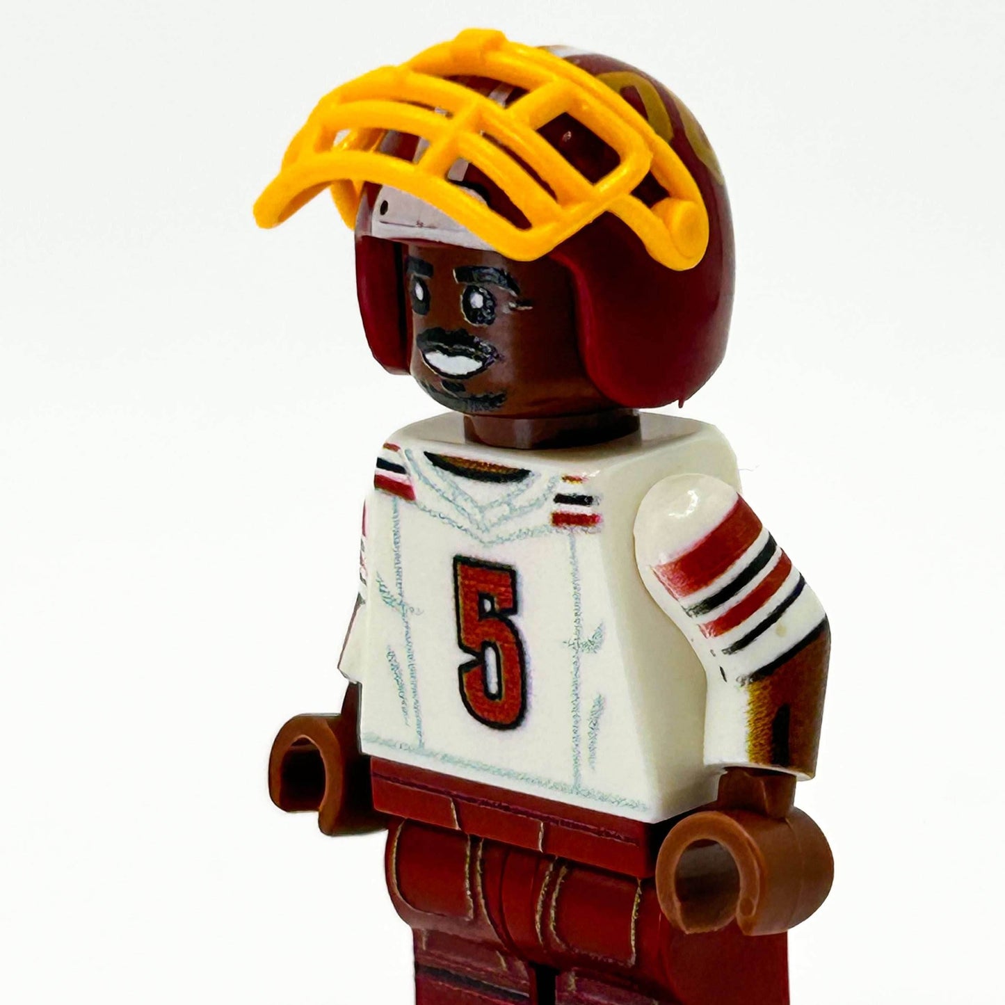 #5 QB Jayden Washington Football Player Minifig - B3 Customs -