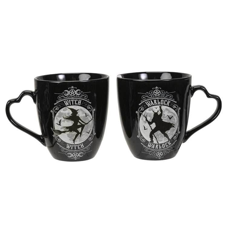 Witch & Warlock Couple Mug Set -