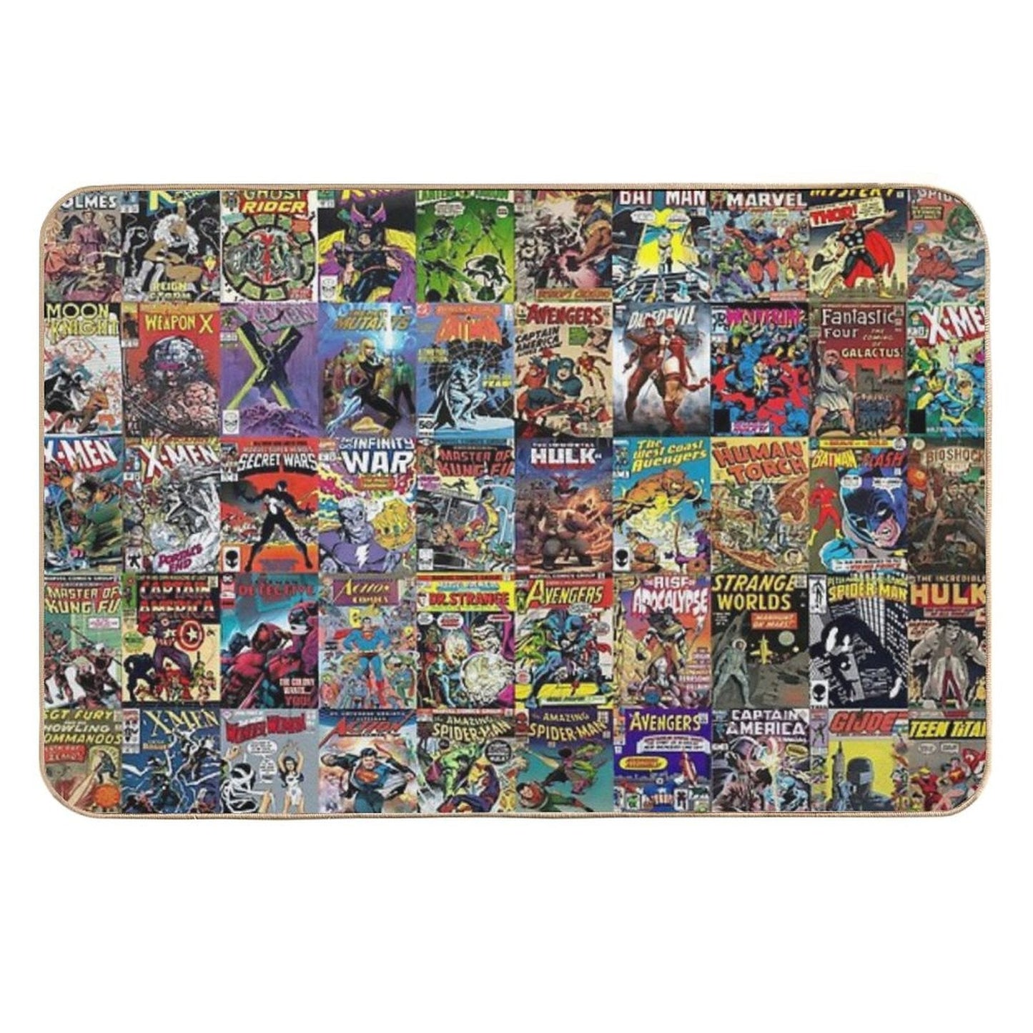 Comic Books Dirt-Trapping Bath Mat