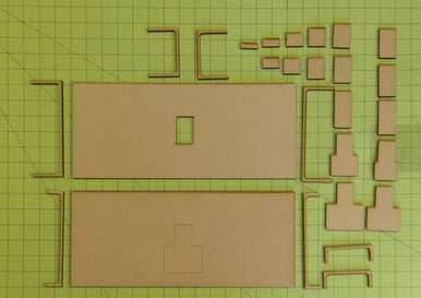 15mm WWII Government Building - Floor and Stairs Kit - 15MMDF350-4 -