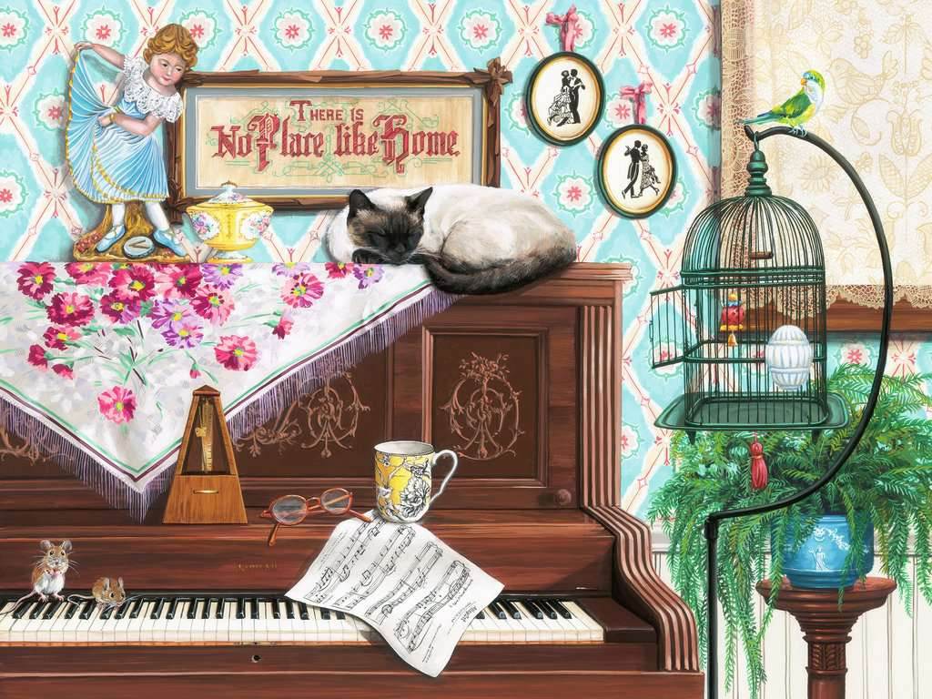 Puzzle: Large Format - Piano Cat -