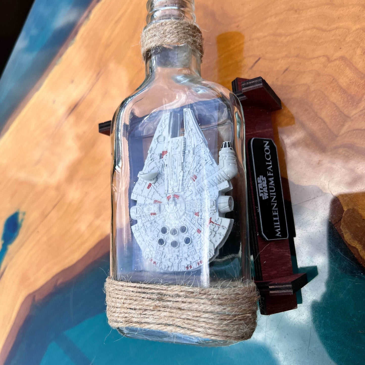 Star Wars Millennium Falcon Starship in a Tequila -