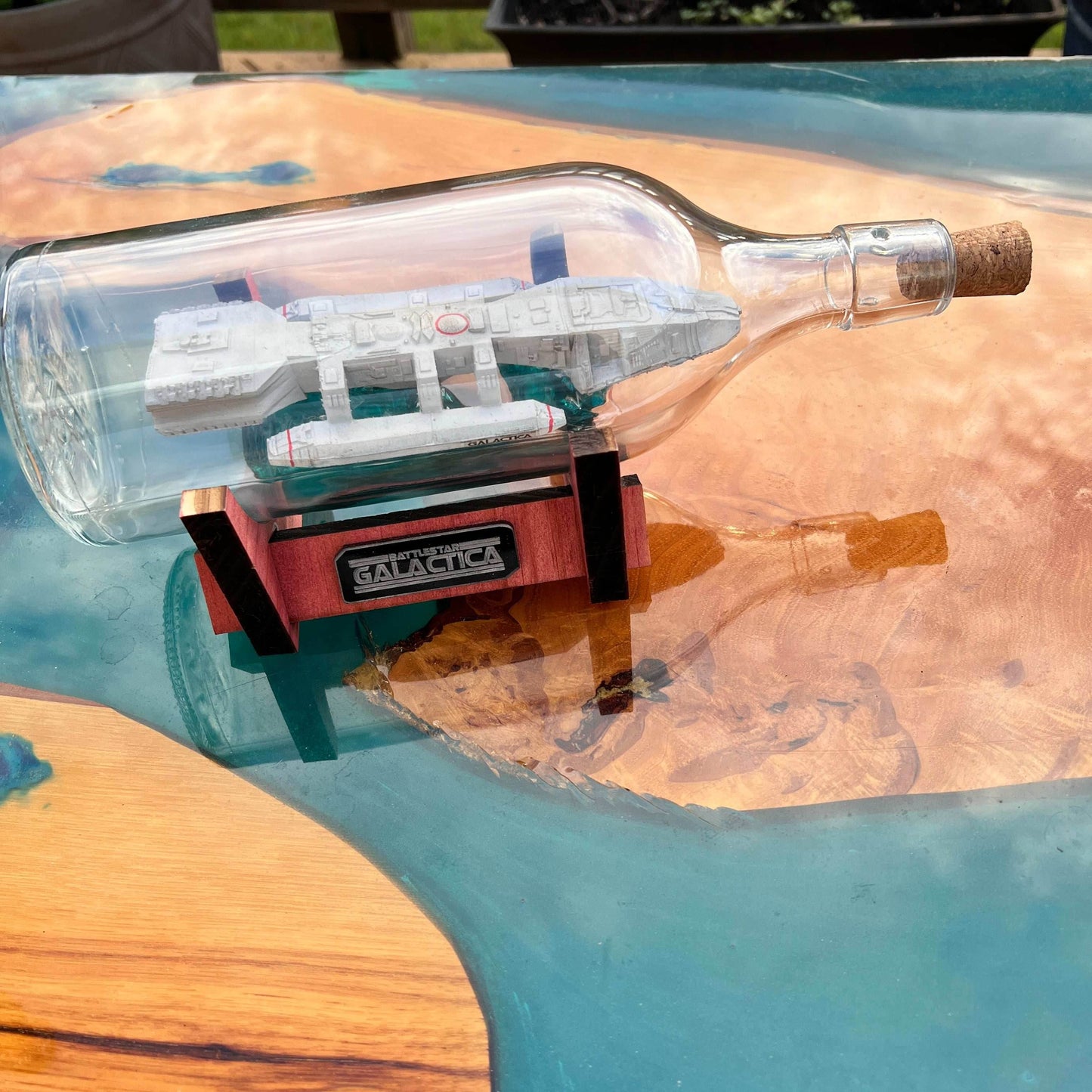 Battlestar Galactica 1978 Starship in a Bottle -