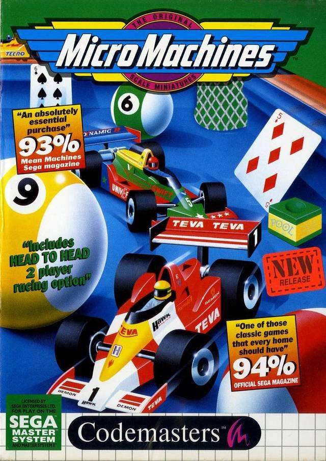 Micro Machines (Sega Master System) - Game Manual Only