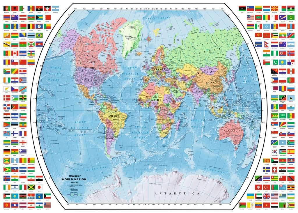 Puzzle: Political World Map -