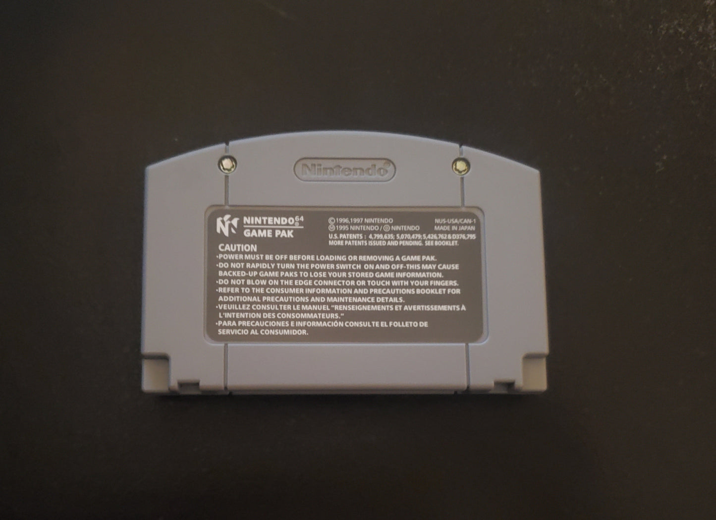 Duke Nukem Zero Hour N64 Nintendo 64 Video Game Cartridge 1999