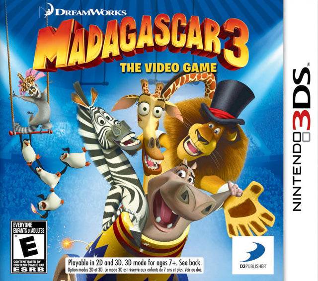 Madagascar 3 (Nintendo 3DS) - Game Manual Only