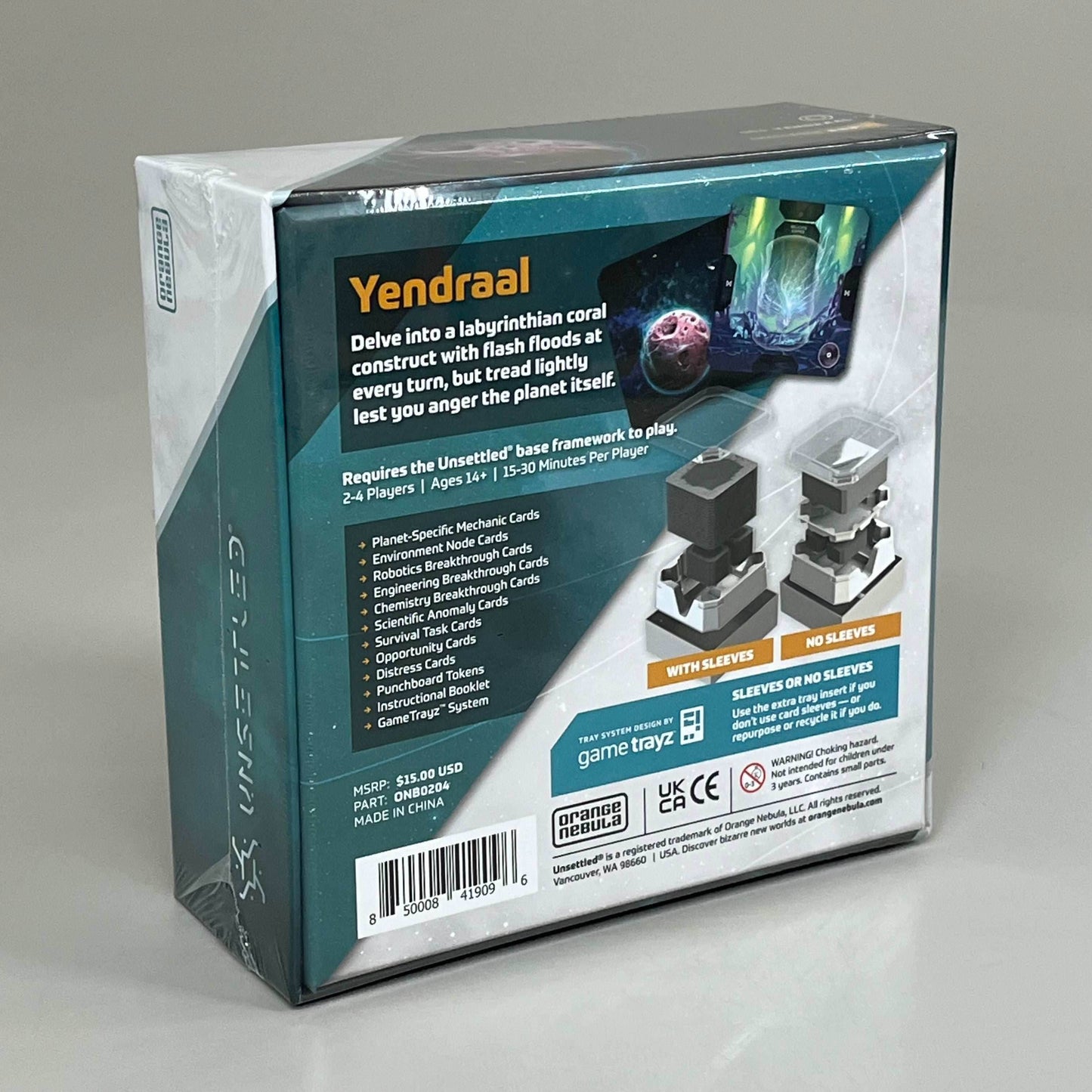 ORANGE NEBULA Unsettled Planet 004 Yendraal Card Game 2-4 Players 14+Age ONB0204 -