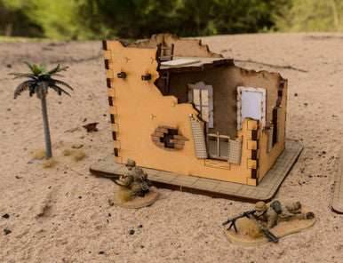 Pre Painted 28mm Middle Eastern Building - 28MPNT099amz -
