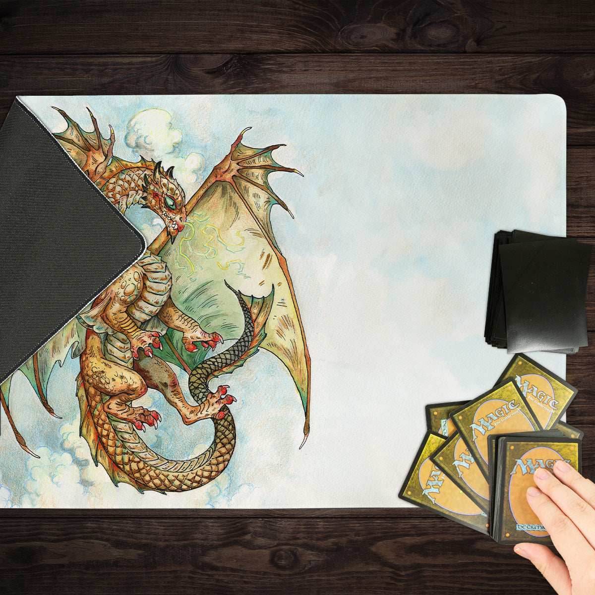 Young Bronze Dragon Playmat - Standard Playmat / Plain