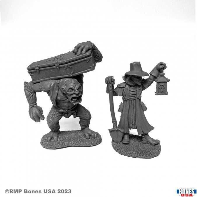 Bones: Townsfolk - Gravedigger and Henchman -