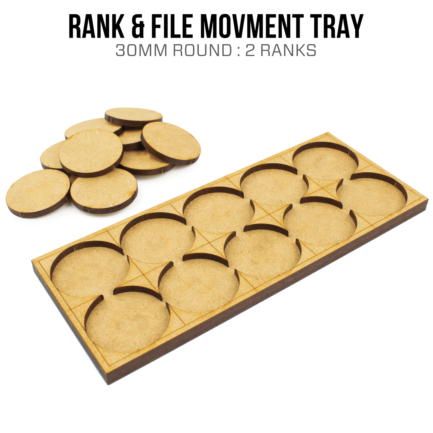 30mm Circle Movement Trays - 2 / 5 / Blank