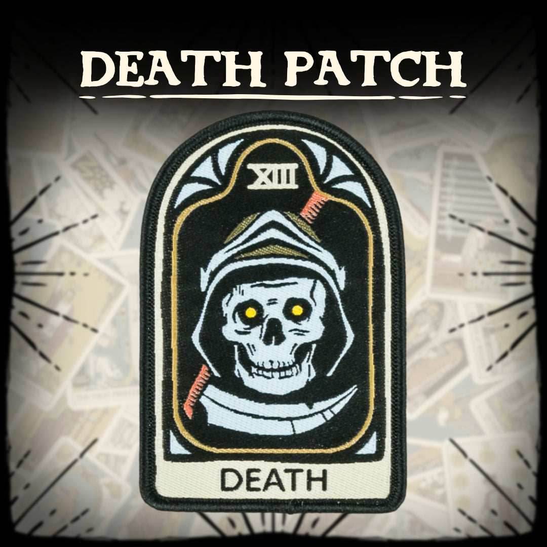 LIMITED Death Tarot Nouveau Iron-On Patch -
