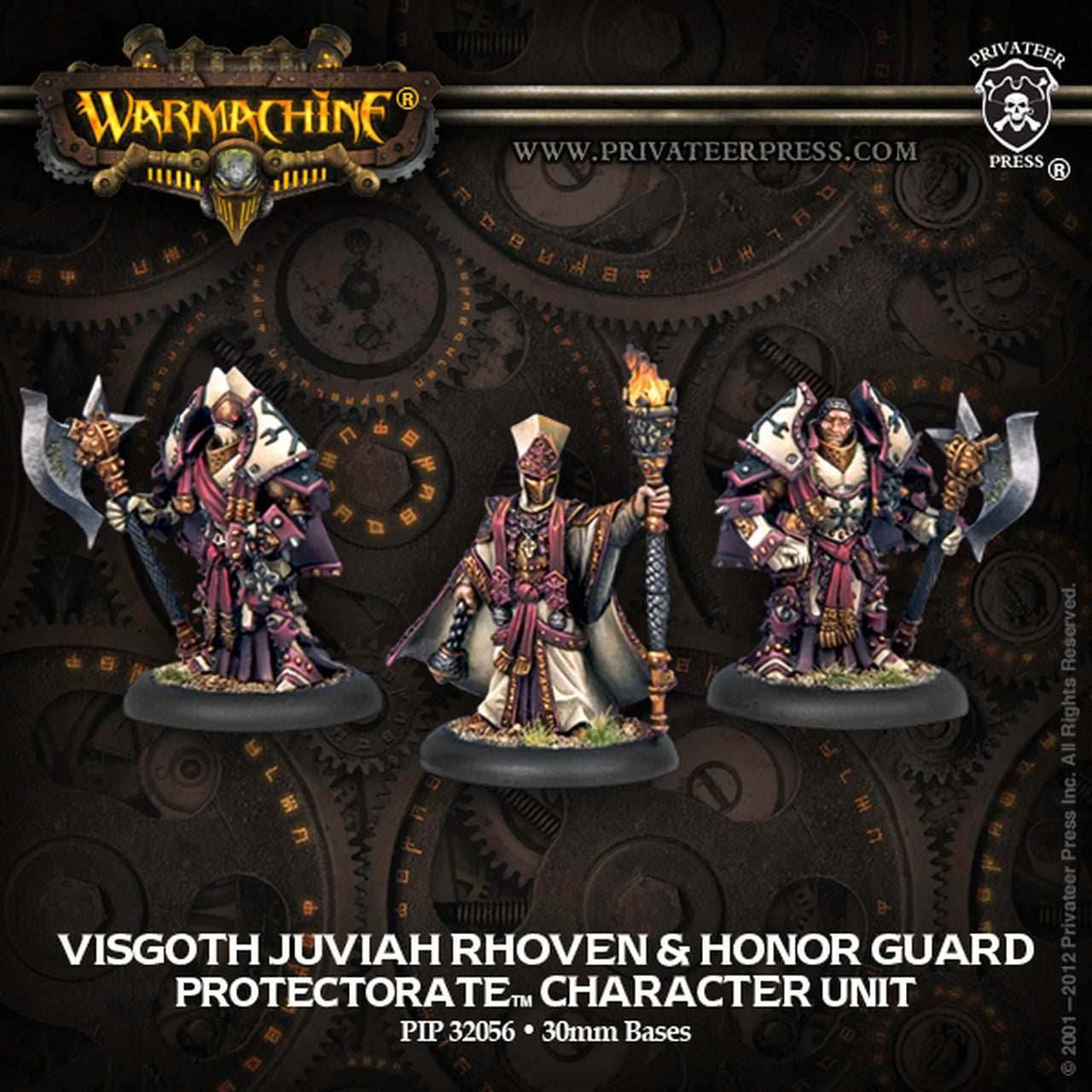 Warmachine: Protectorate of Menoth Visgoth Juviah Rhoven & Honor Guard -