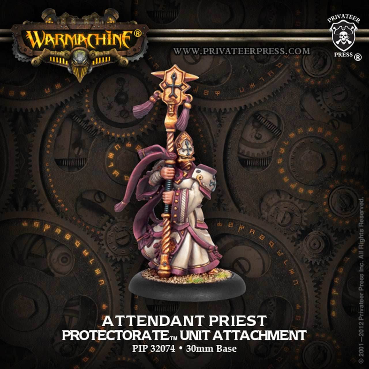 Warmachine: Protectorate of Menoth Attendant Priest -