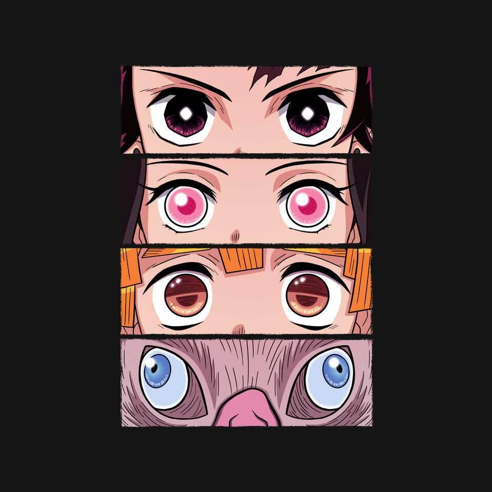 Demon Eyes - None / Black / 13x13