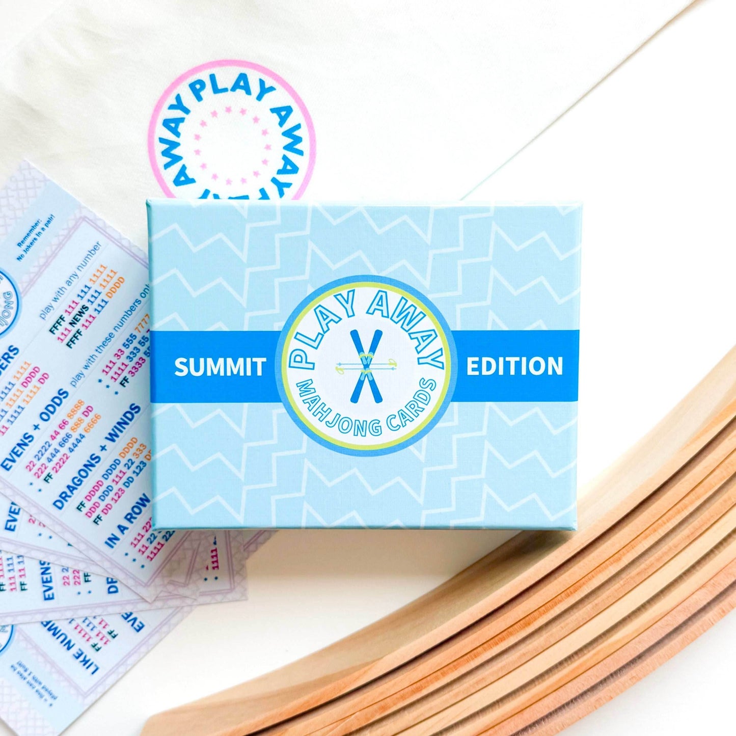 Mahjong Cards + Racks Bundle - Summit / Deck + Racks + Rack Bag + First Lines