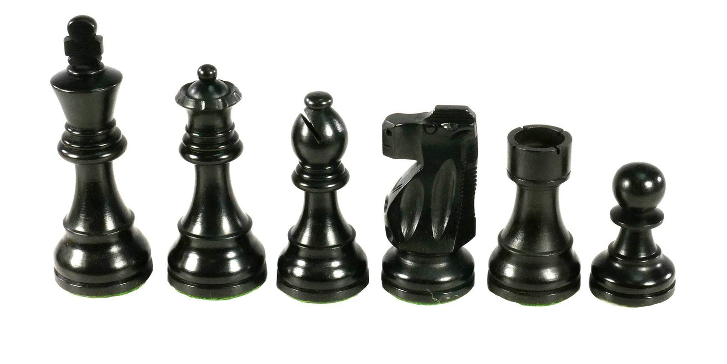 Chess Pieces - Black French Knight Chess Pieces -