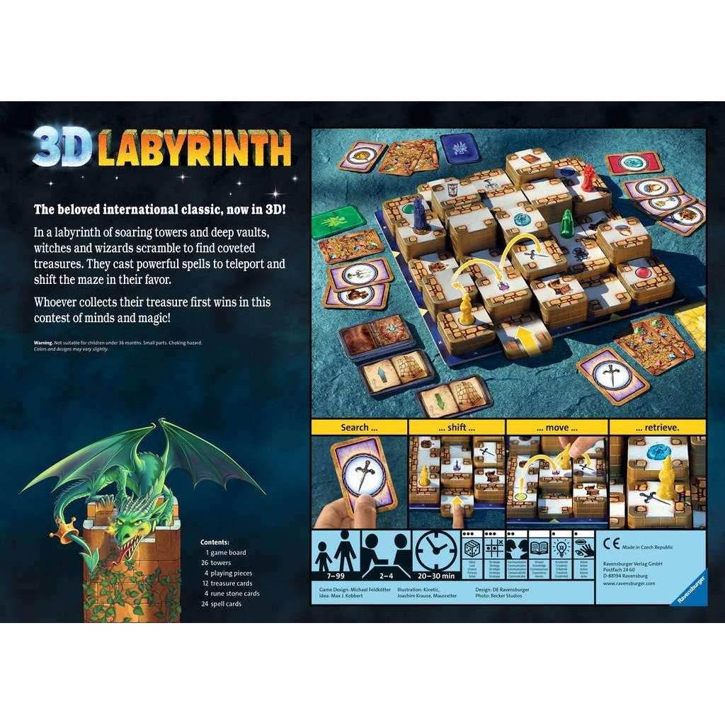 3D Labyrinth - Fantasy Boardgame - Ravensburger -