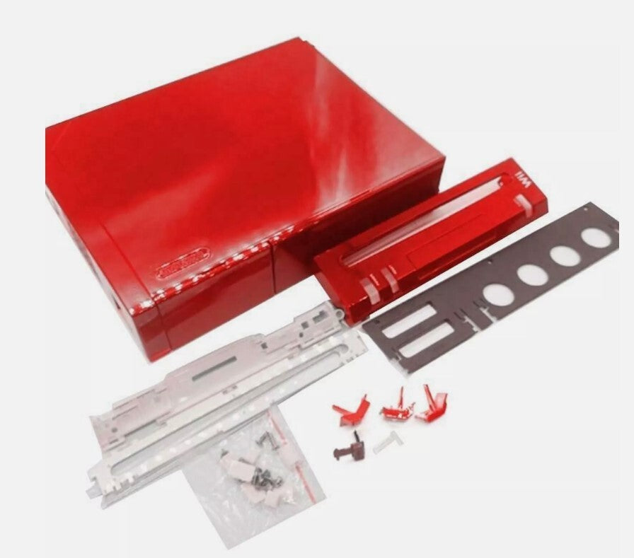 Nintendo Wii Full Replacement Shell Housing Faceplate Red New Complete