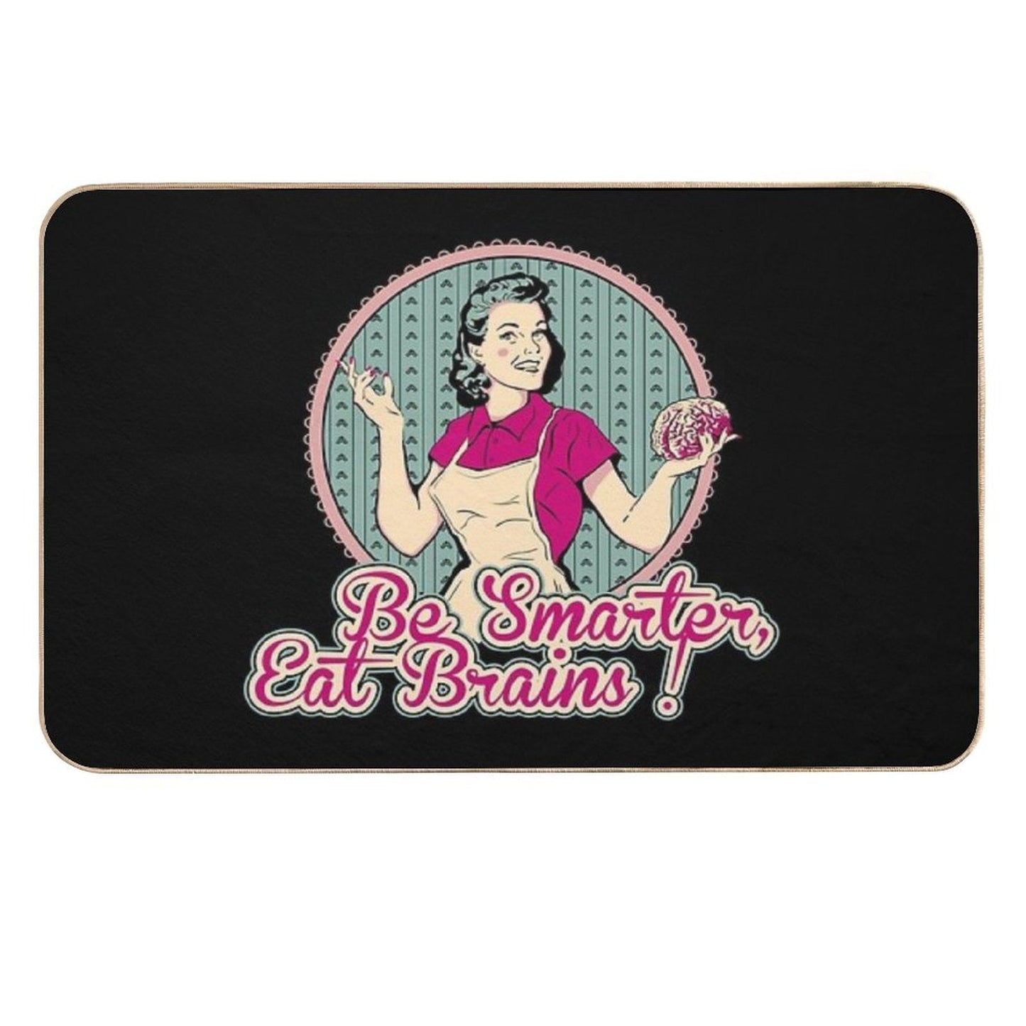 Eat Brains Rapid-Drying Bath Mat