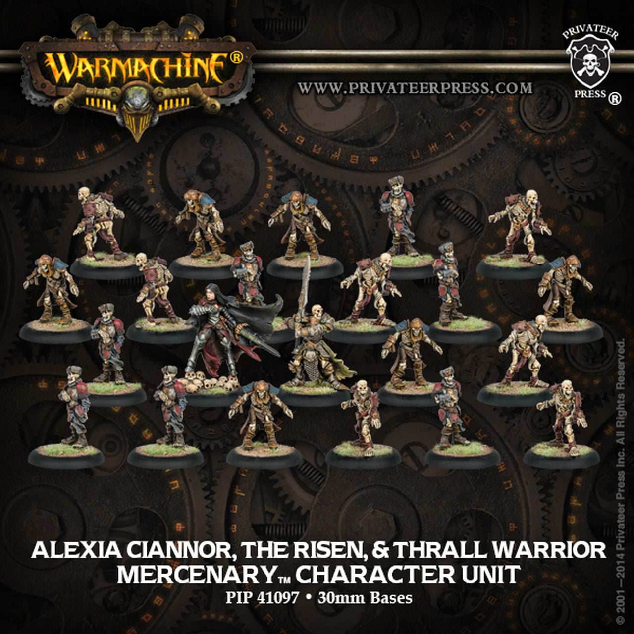 Warmachine: Mercenaries Alexia Ciannor, The Risen & Thrall Warrior -