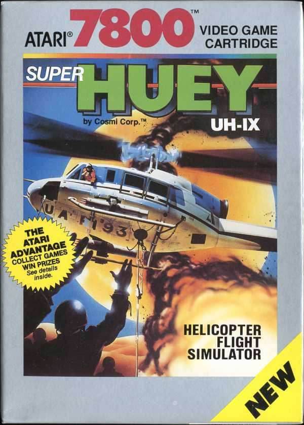 Super Huey UH-IX (Atari 7800) - Game Manual Only