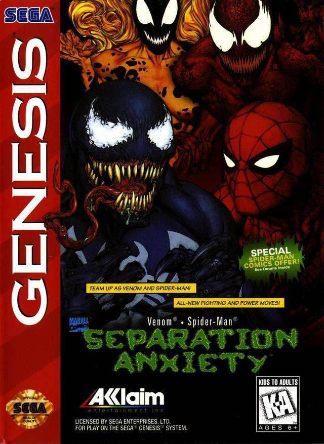 Venom - Spider-Man: Separation Anxiety (Sega Genesis) - Game Only