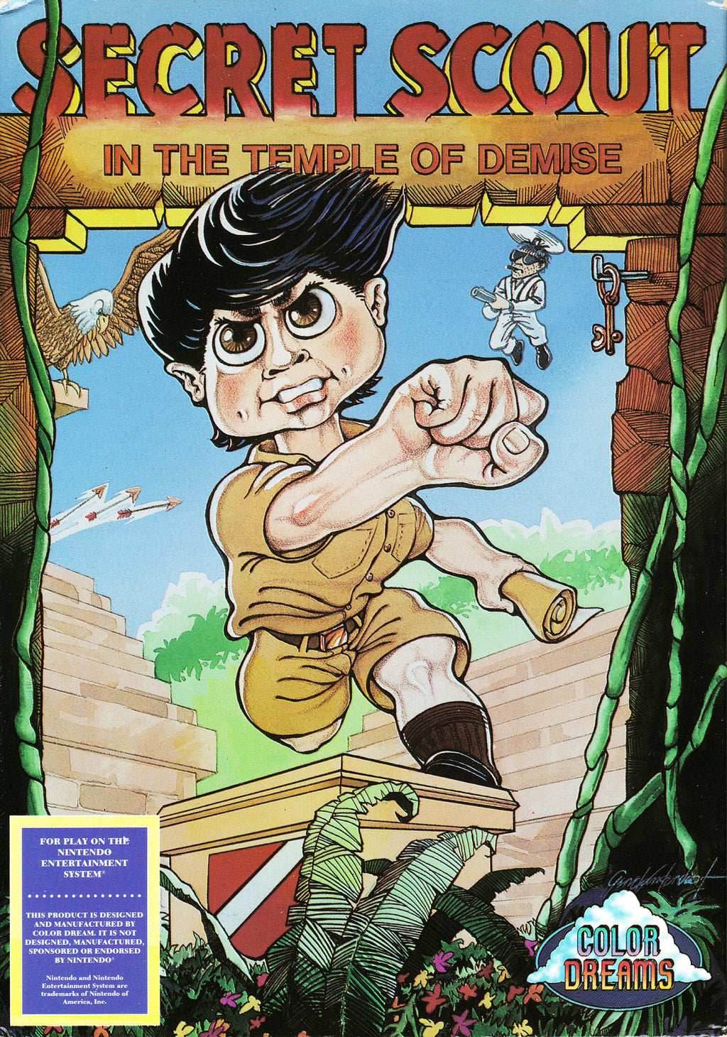 Secret Scout in the Temple of Demise (Nintendo NES) - Game Manual Only
