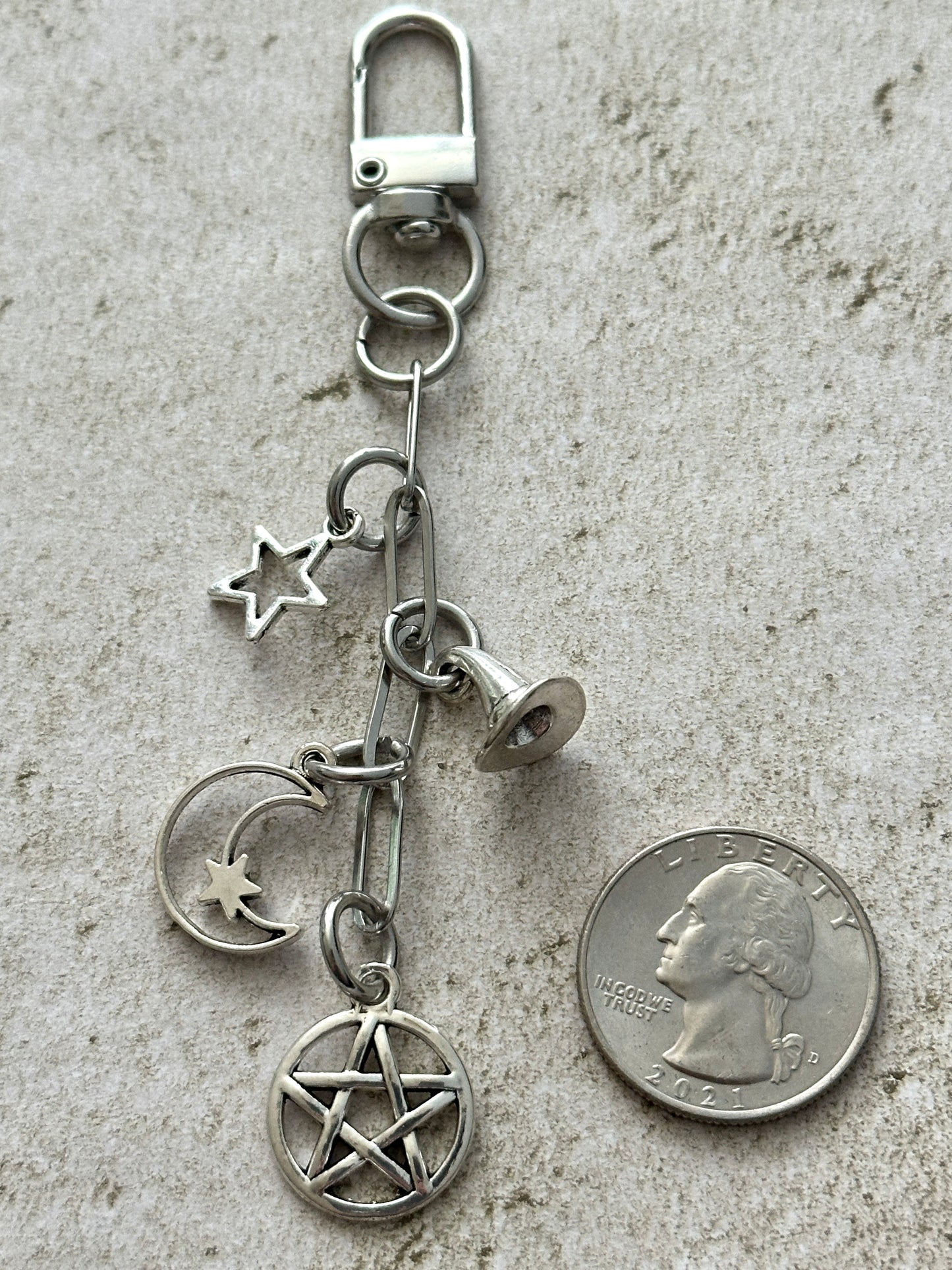 Witchy Bag Charm Keychain