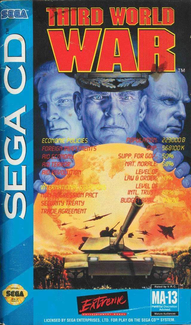 Third World War (Sega CD) - Game Manual Only