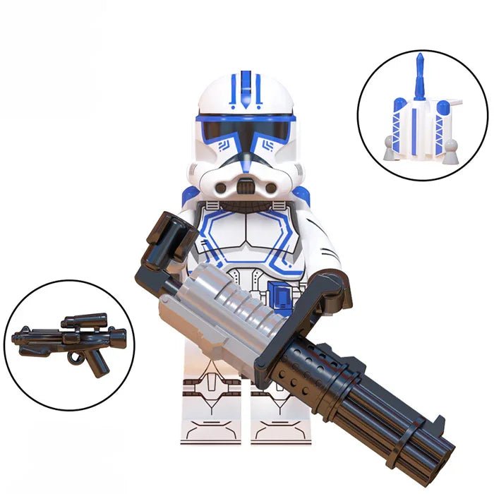 Hardcase 501st Legion Clone trooperStar Wars Lego Minifigures Custom Toys 2