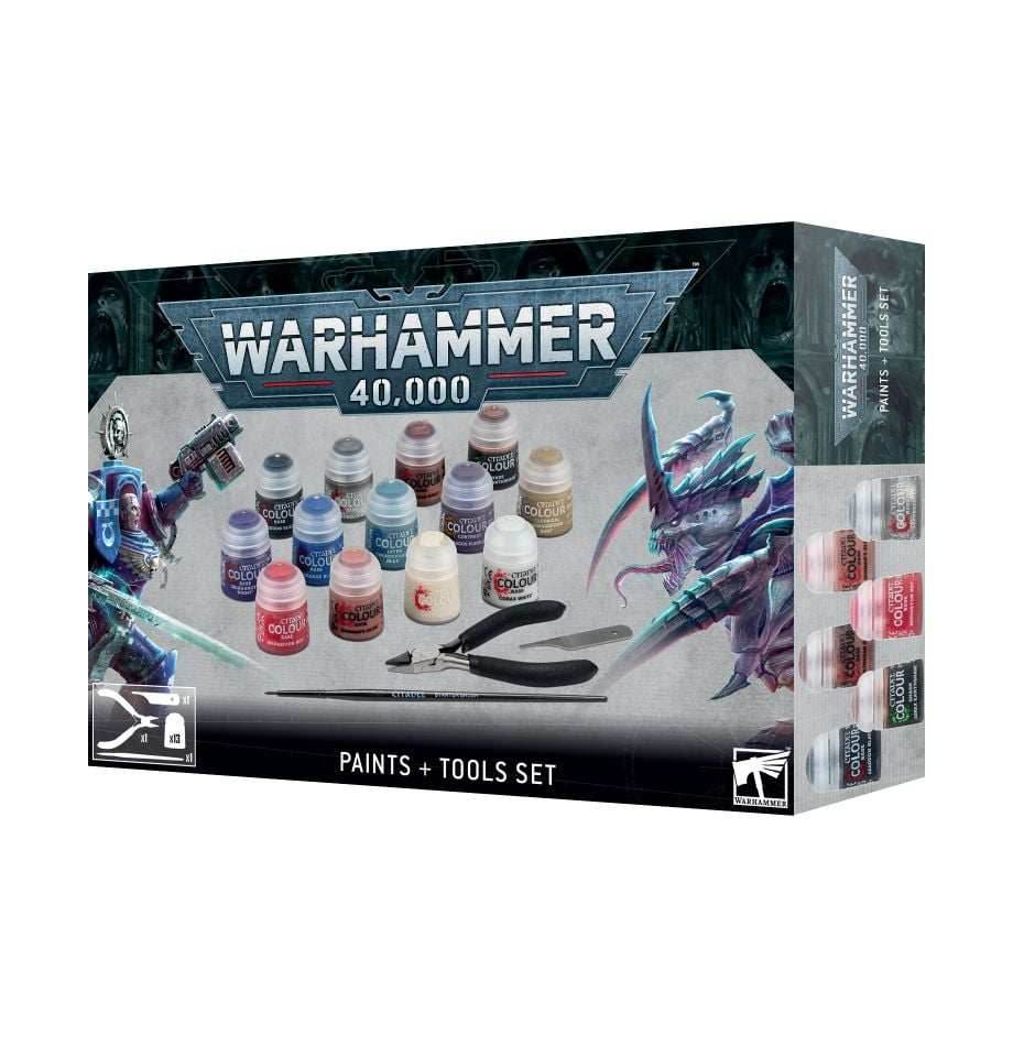 Warhammer 40K: Paints + Tools Set -