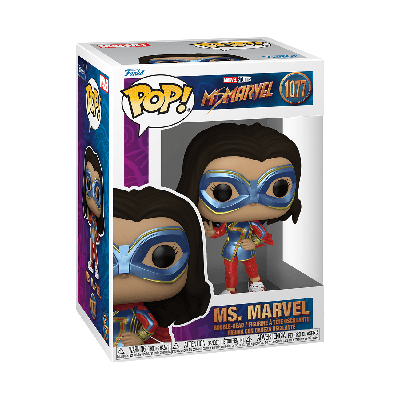 Funko Pop! Marvel Studios: Ms. Marvel - Ms. Marvel with Peace Sign -