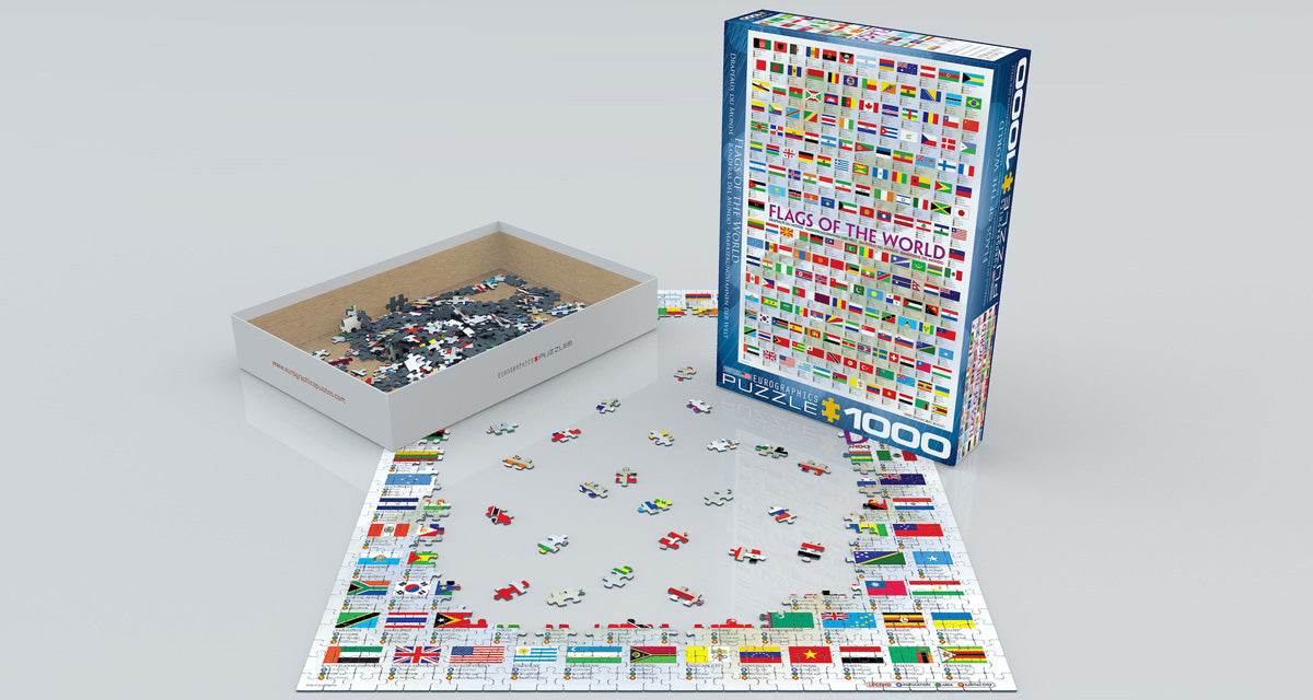 Puzzle: Maps & Flags - Flags of the World -
