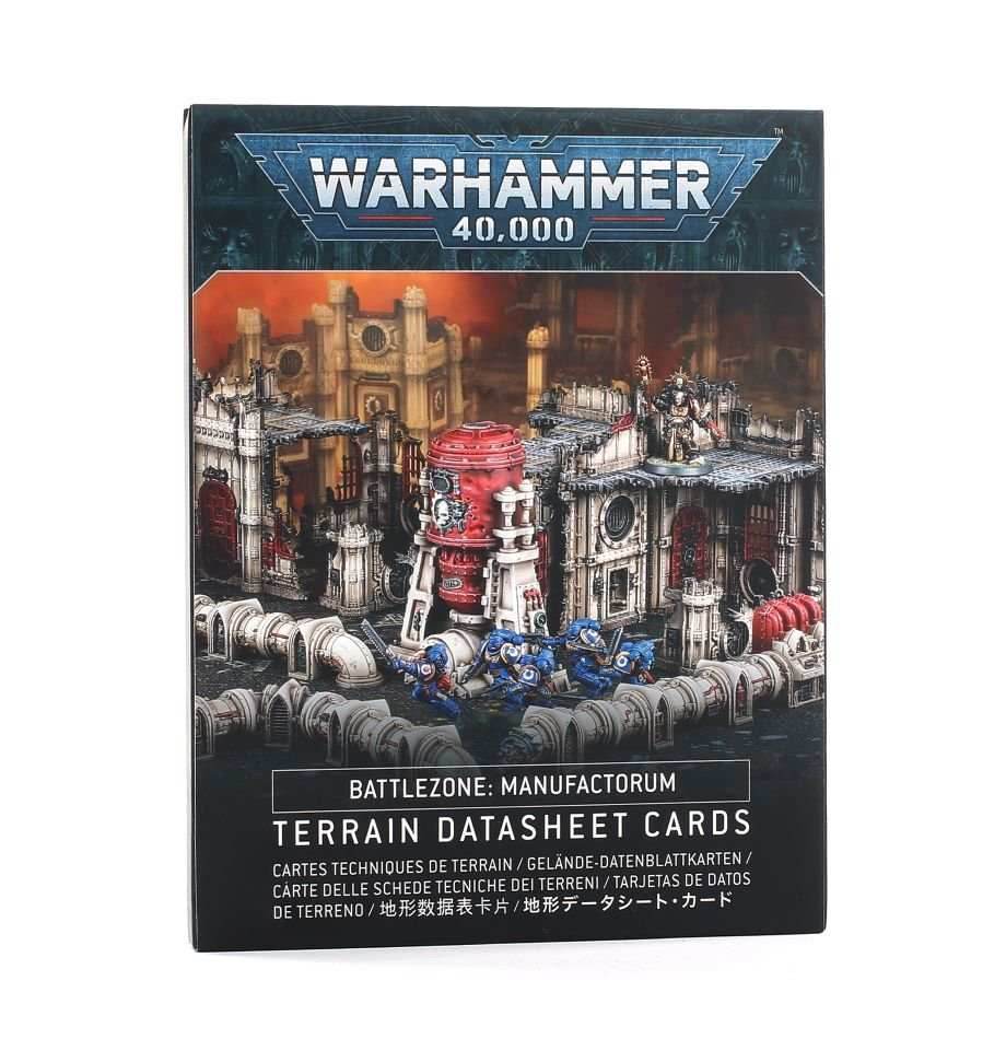 Warhammer 40K: Battlezone - Manufactorum Munitorum Datasheet Cards -
