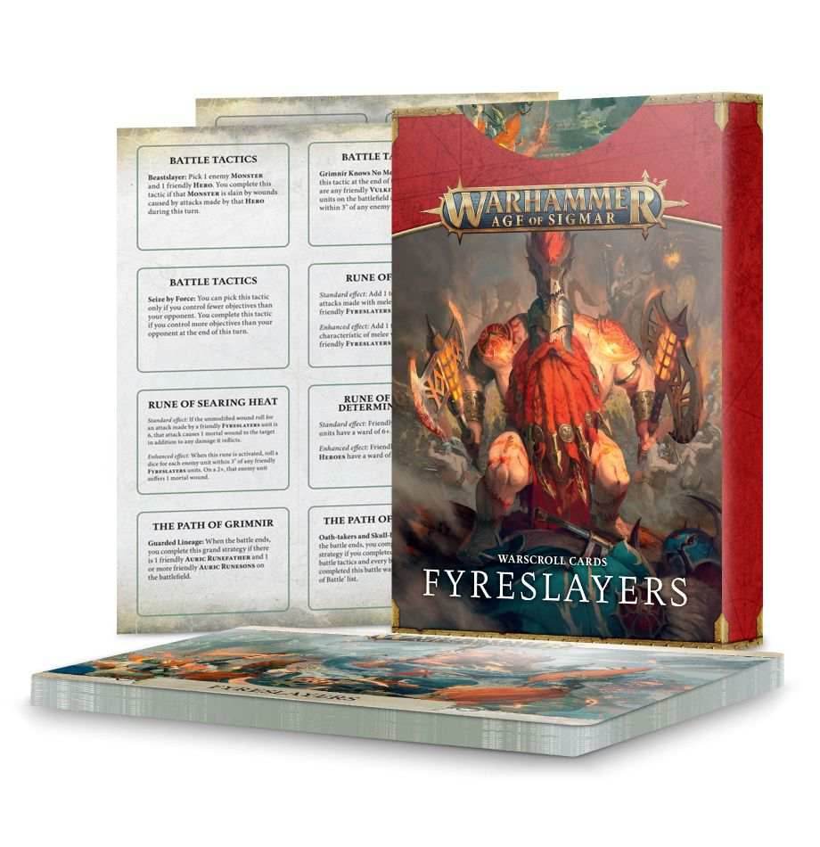 Warhammer: Fyreslayers - Warscroll Cards -