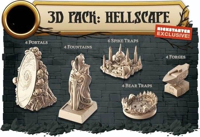 Massive Darkness 2: 3D Pack - Hellscape -