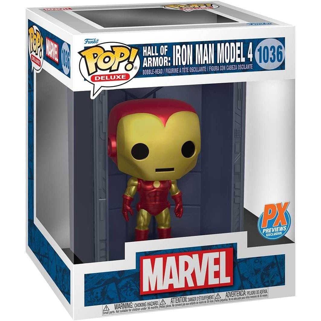 Funko Pop! Marvel: Iron Man Hall of Armor Model 4 Deluxe Vinyl Figure -